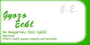 gyozo eckl business card